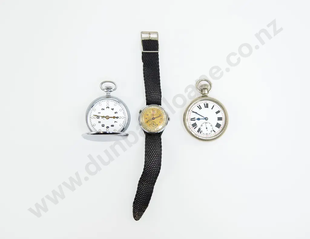 C1950's Brevet Pierpont Swiss Triple Calendar Wristwatch Image 1++