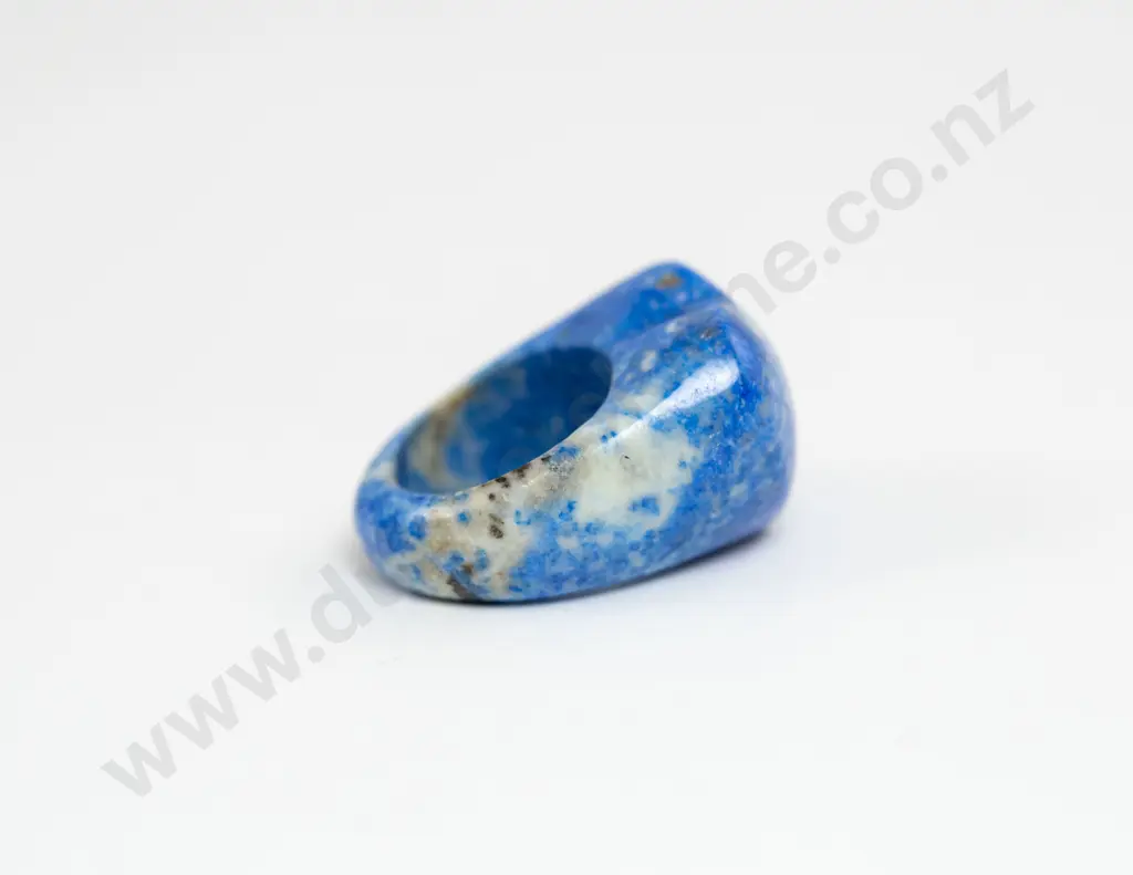 Lapis Lazuli Heart Shape Dress Ring Image 1++