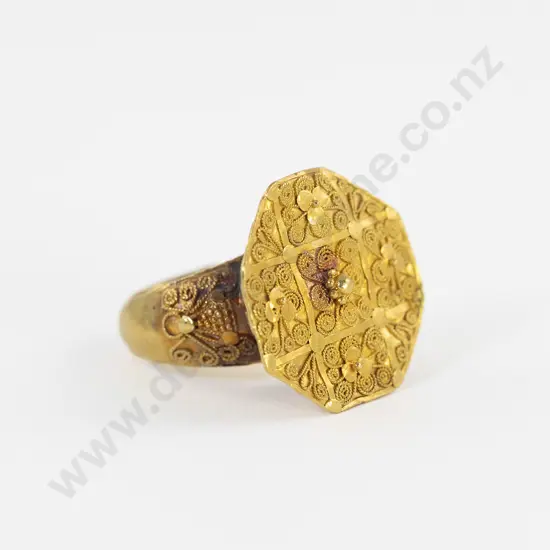 Antique Chinese 14ct Dress Ring