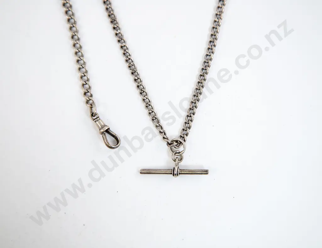 S/S Uniform Curb Link Albert Chain Image 1++