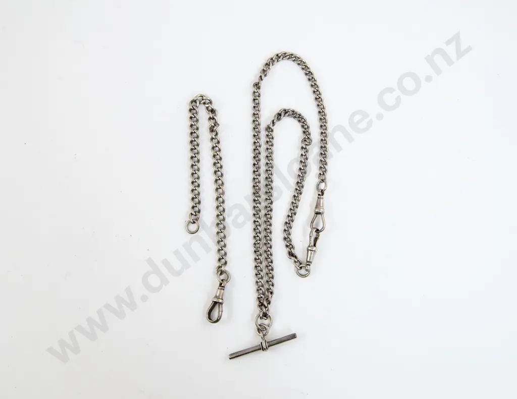 S/S Uniform Curb Link Albert Chain Image 1++
