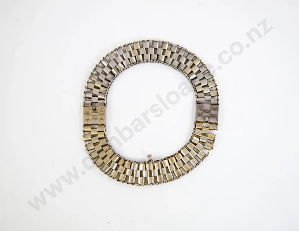 Victorian Unmarked Silver Necklace Chocker Image 1++