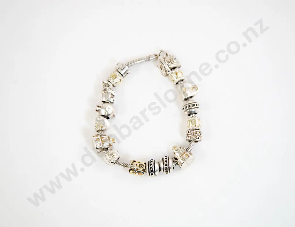 Pandora .925 Silver Type 17 Charm Bracelet Image 1++