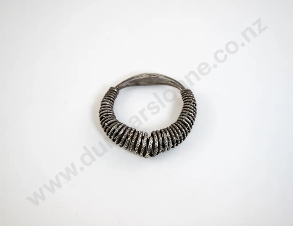 Antique Thai Silver Tribal Bracelet Image 1++