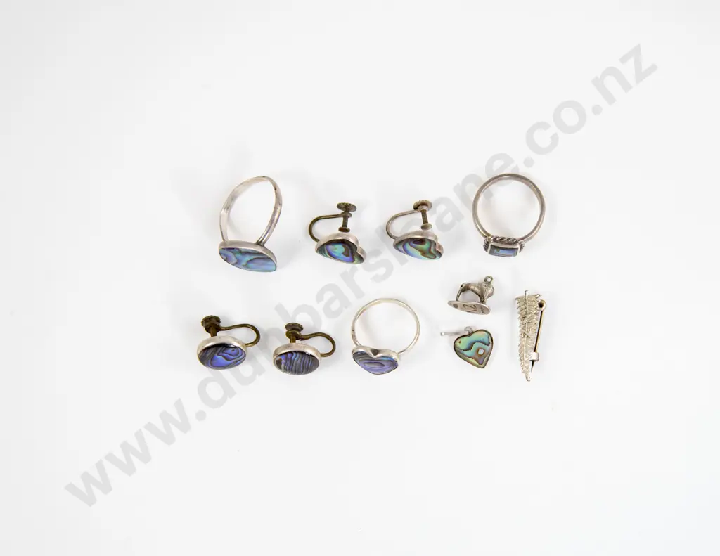 Small Collection of NZ Paua Jewellery Image 1++