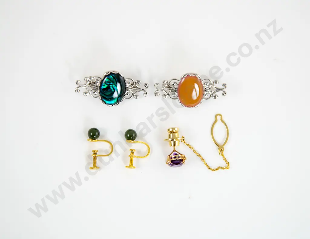18ct Amethyst Tie Tack Image 1++