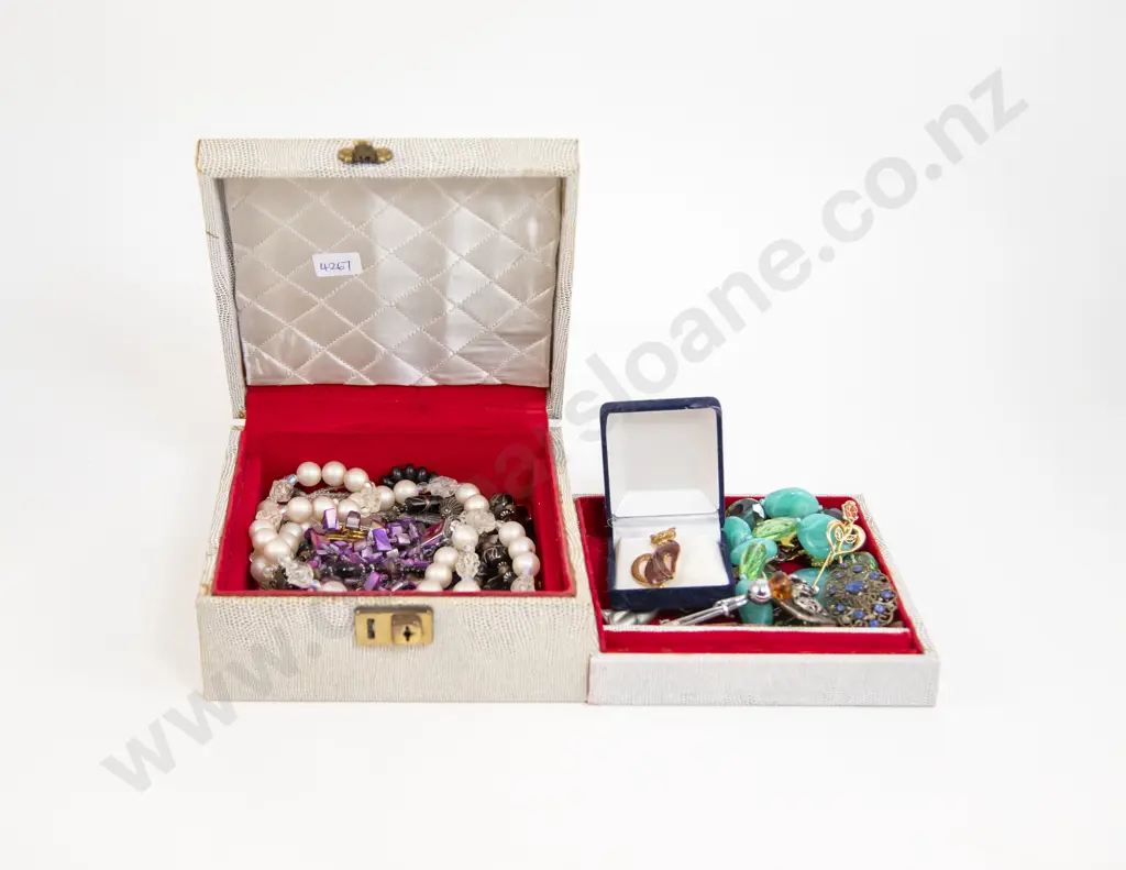 Jewellery Box and Small Qty Costume Jewellery Image 1++