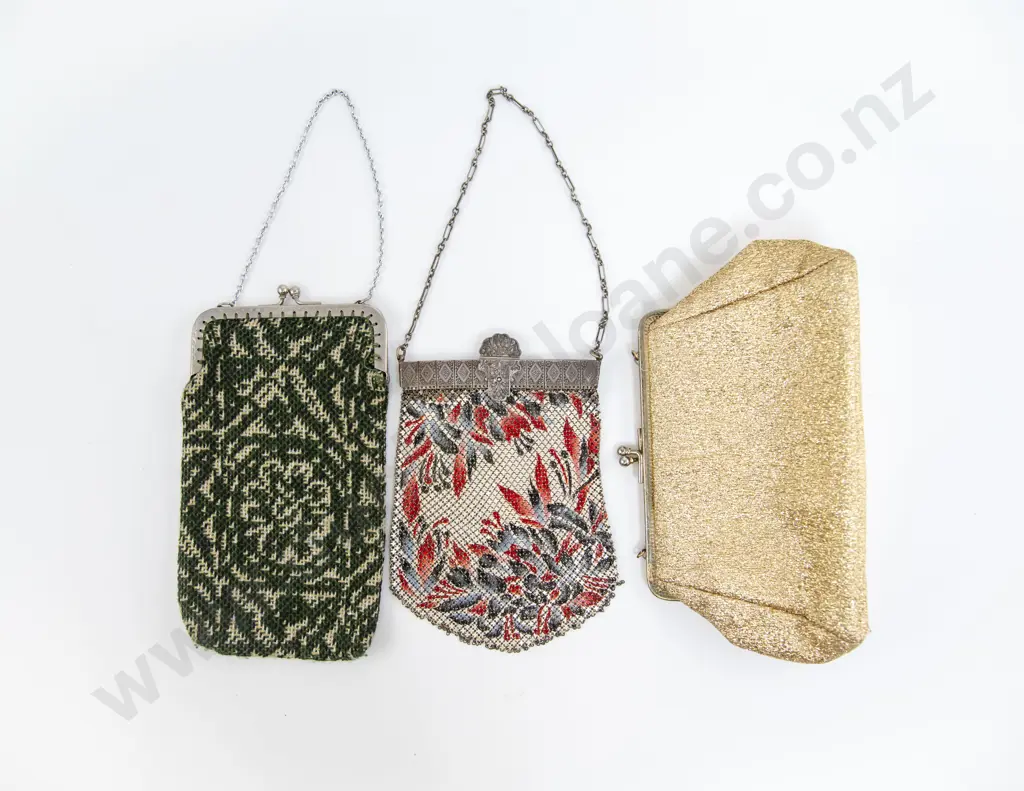 Art Deco Mesh Evening Purse Image 1++