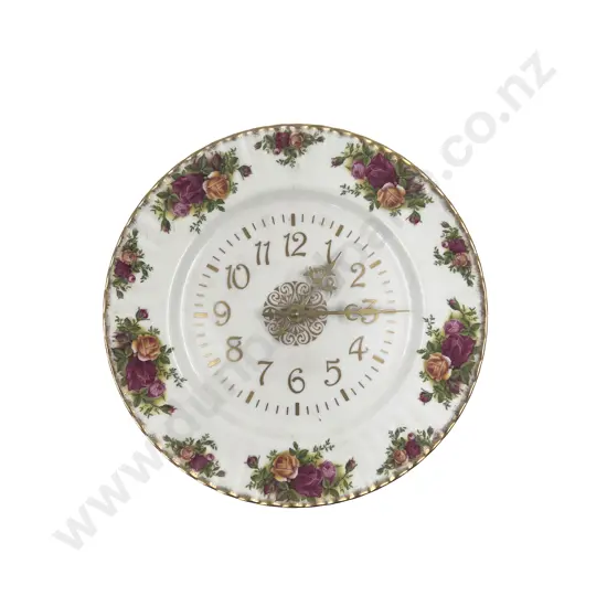 Royal Albert Old Country Roses Wall Clock