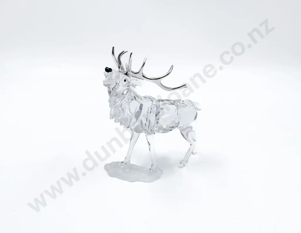 Swarovski Roaring Stag Ornament Image 1++
