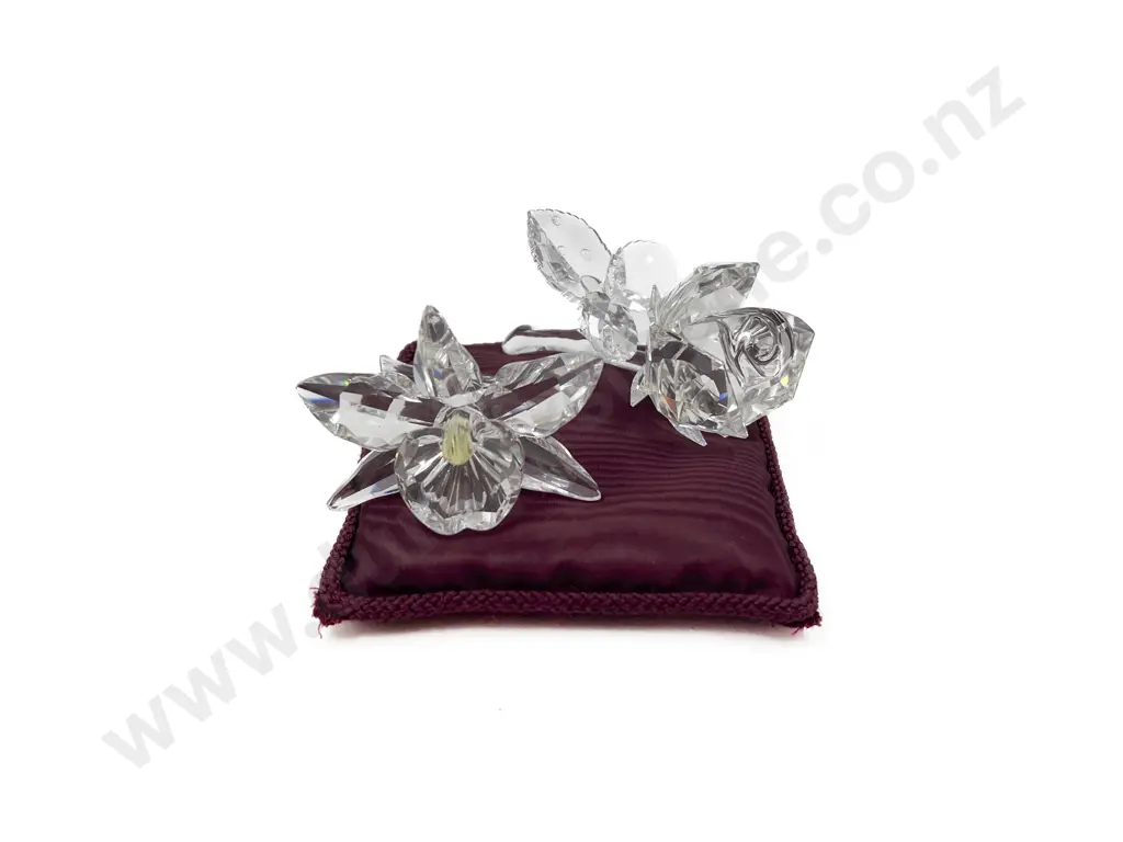 Swarovski Rose and Orchid Ornaments Image 1++