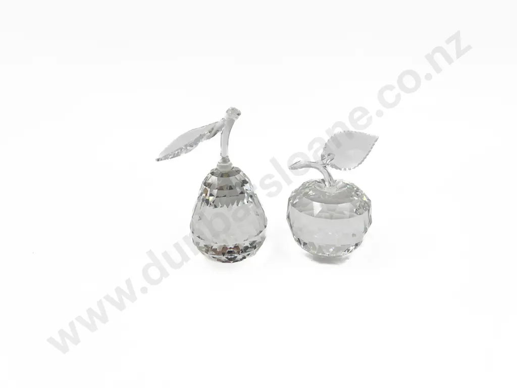 Swarovski Pear and Apple Ornaments Image 1++