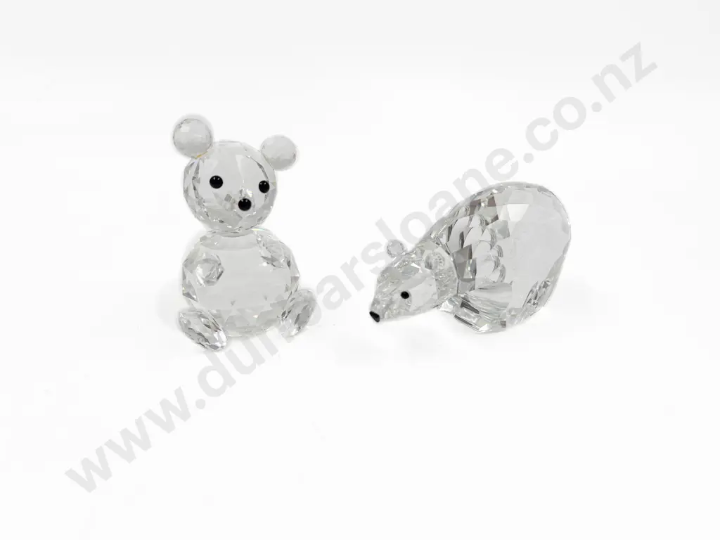 Swarovski Polar Bear and Large Teddy Bear Ornaments Image 1++