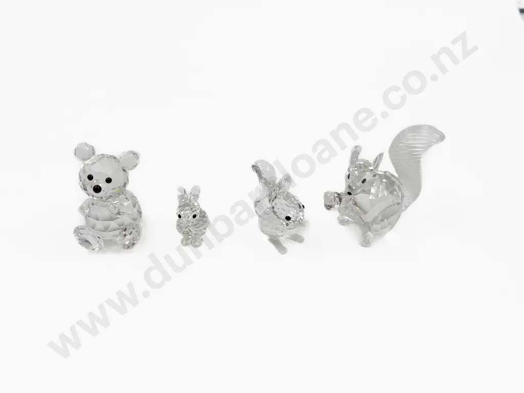 Four Swarovski Crystal Ornaments Image 1++