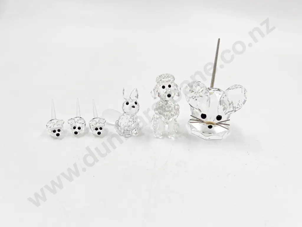 Four Swarovski Crystal Ornaments Image 1++