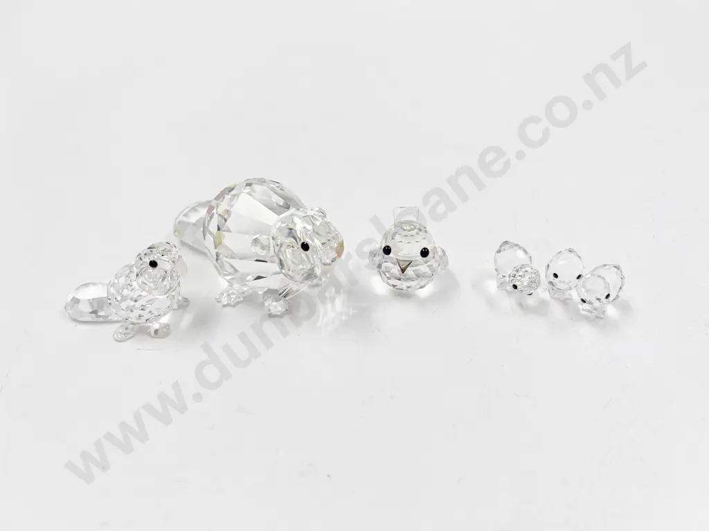 Four Swarovski Crystal Ornaments Image 1++