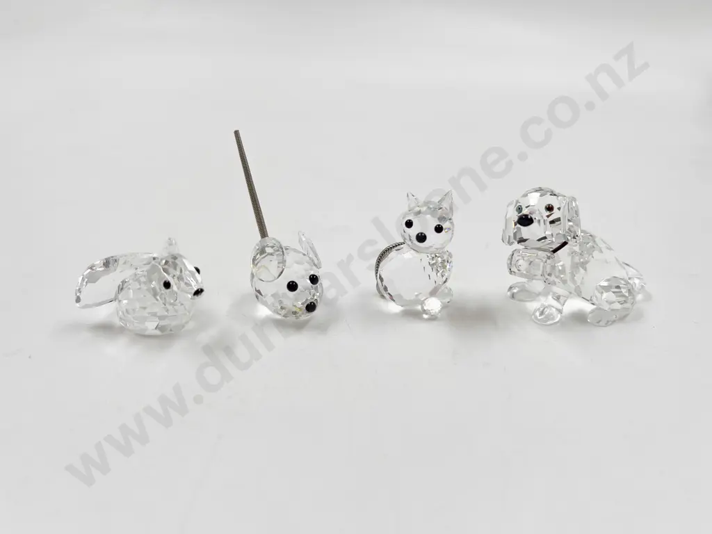 Four Swarovski Crystal Ornaments Image 1++