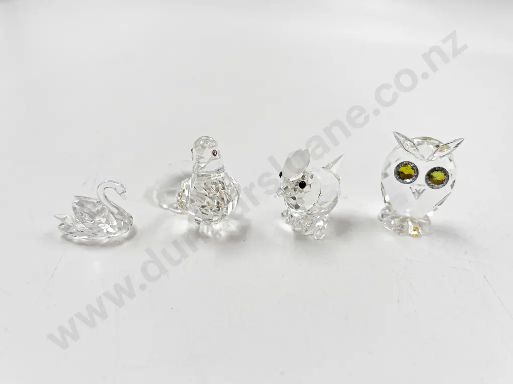 Four Swarovski Crystal Ornaments Image 1++