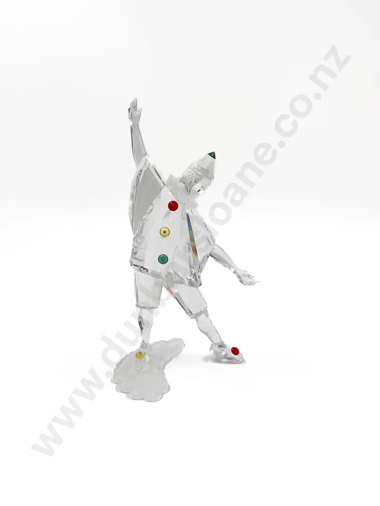 Swarovski 1999 "Masquerade" Pierrot Figurine Image 1++