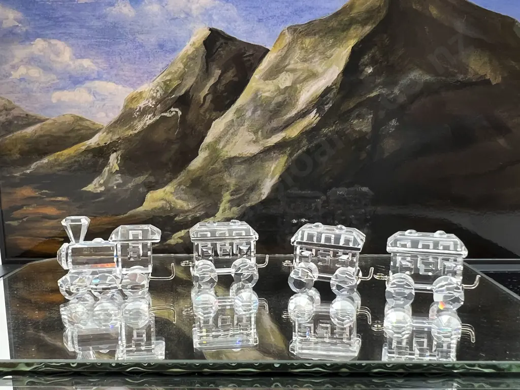 Swarovski Miniature Train Set Image 1++