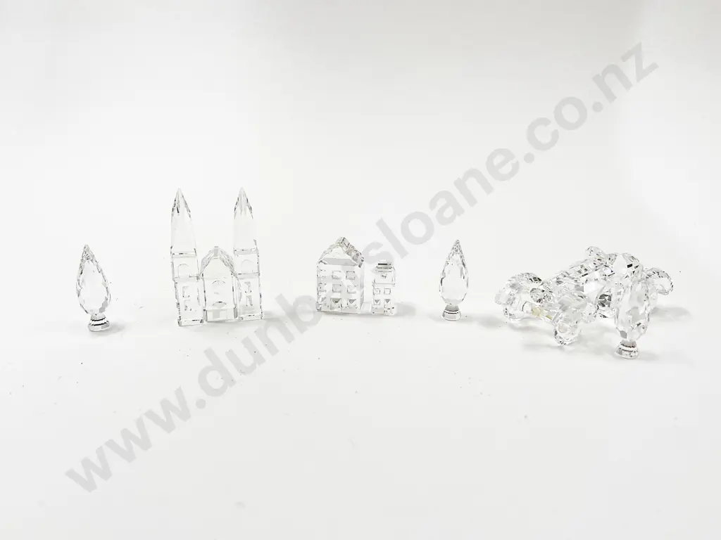 Four Swarovski Crystal Ornaments Image 1++