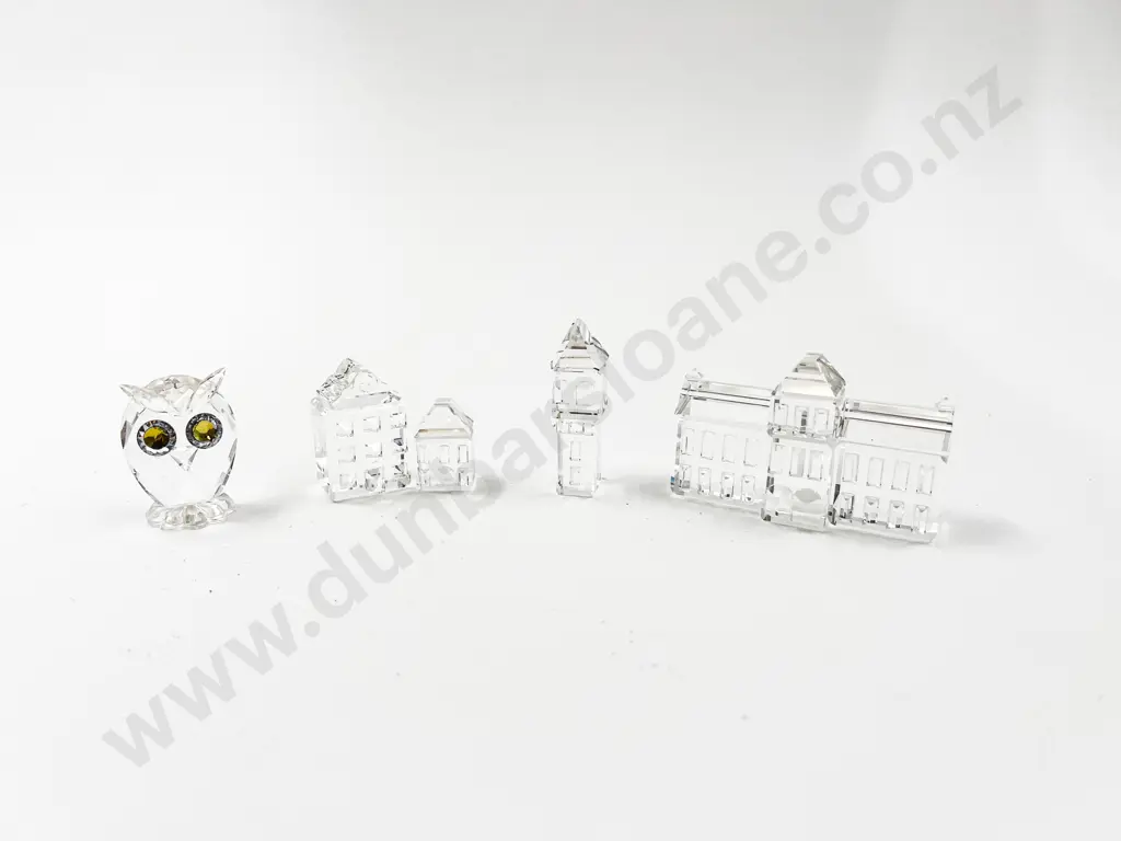 Four Swarovski Crystal Ornaments Image 1++