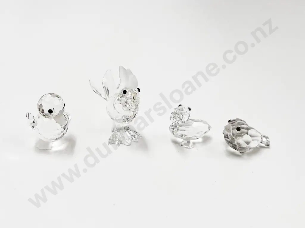 Four Swarovski Crystal Ornaments Image 1++