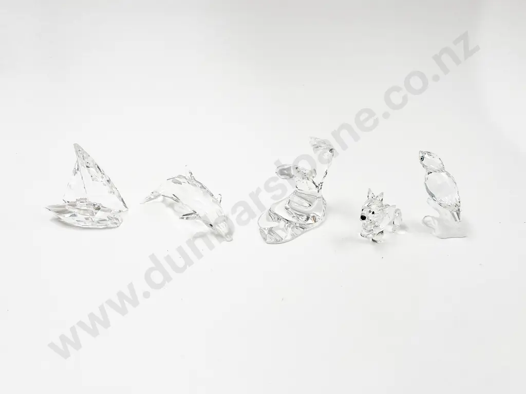Four Swarovski Crystal Ornaments (af) Image 1++