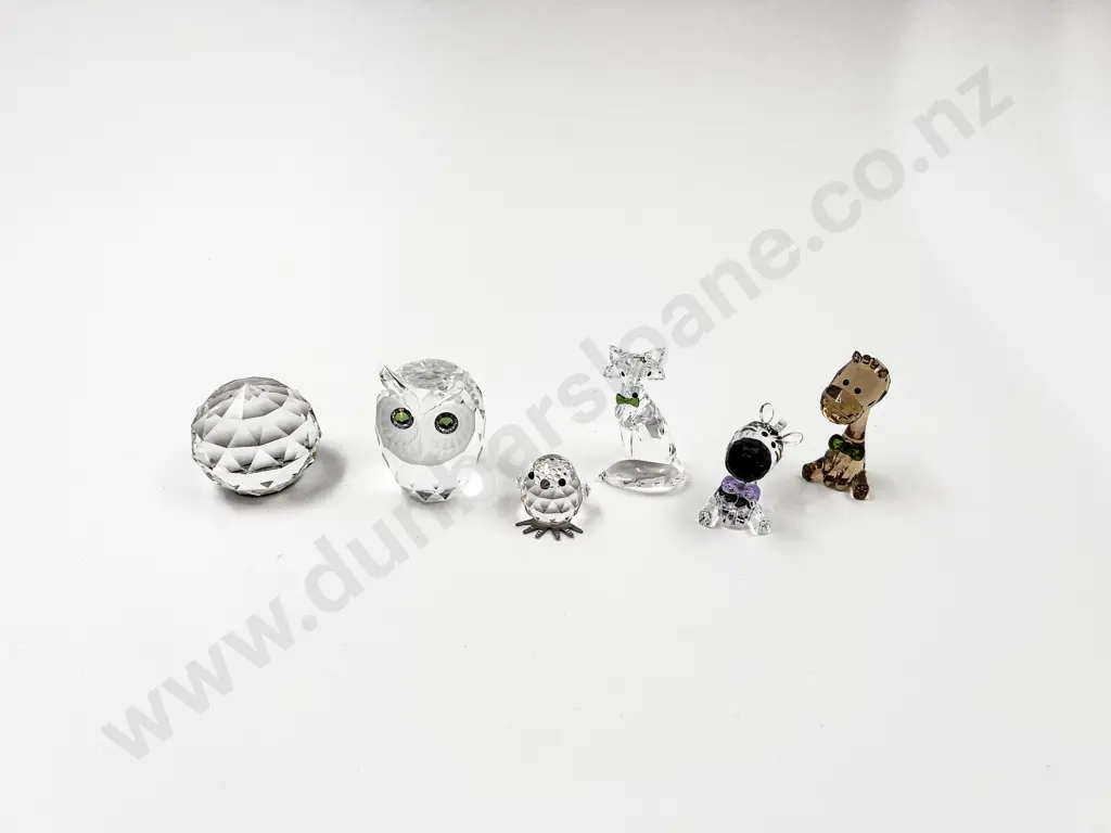 Seven Swarovski Crystal Ornaments Including Three SCS Loyalty Gift Ornaments Image 1++