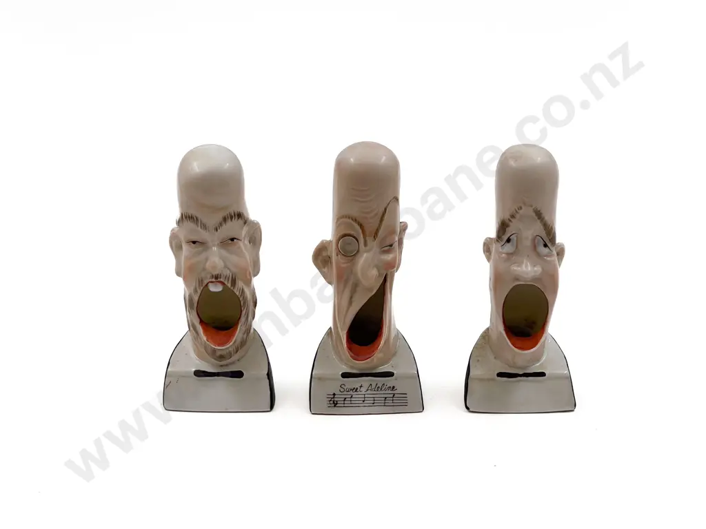Three Early C20th German Novelty Caricature Cigarette Stands Image 1++