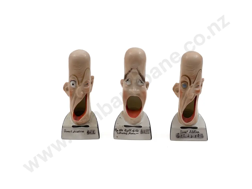 Three Early C20th German Novelty Caricature Cigarette Stands Image 1++
