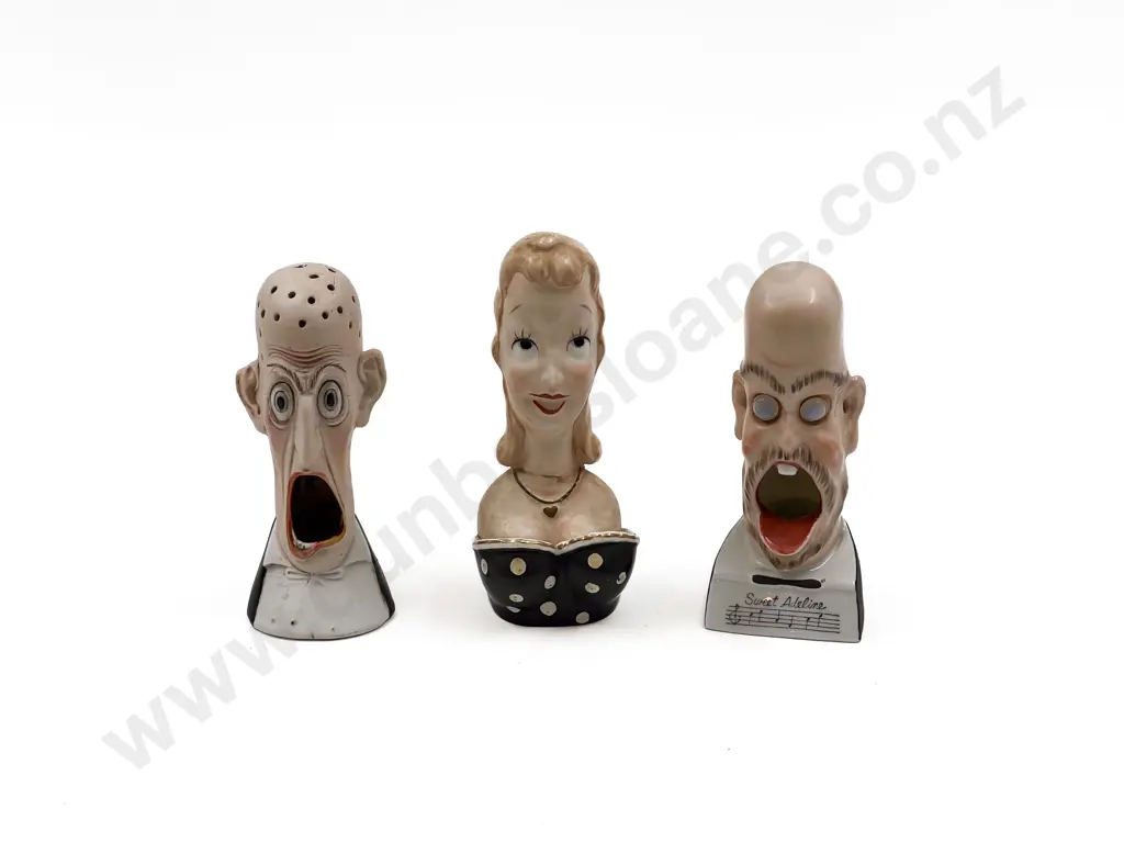 Three Early C20th German Novelty Caricature Cigarette Stands Image 1++