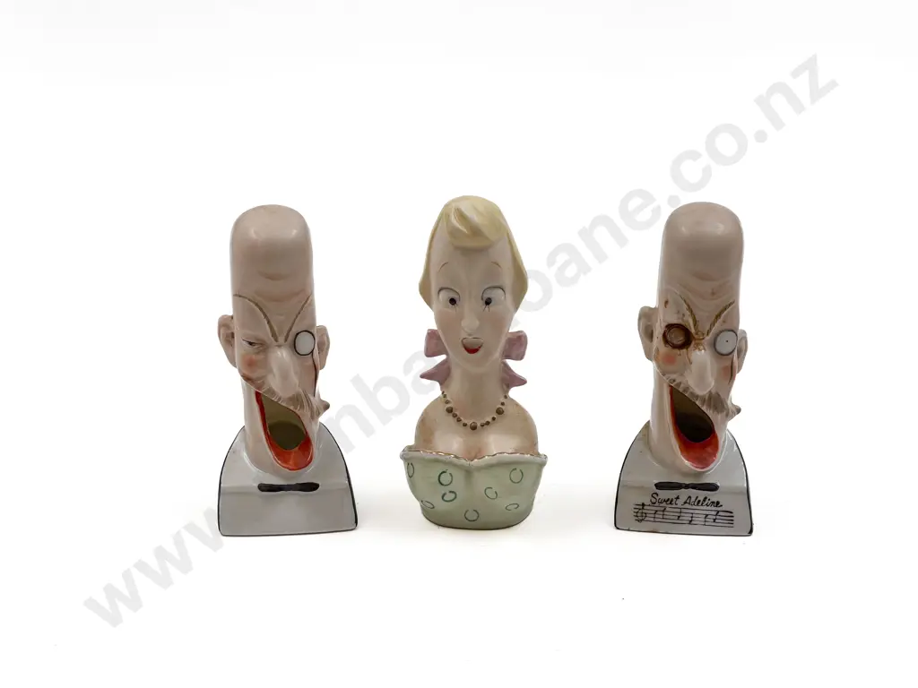 Three Early C20th German Novelty Caricature Cigarette Stands Image 1++