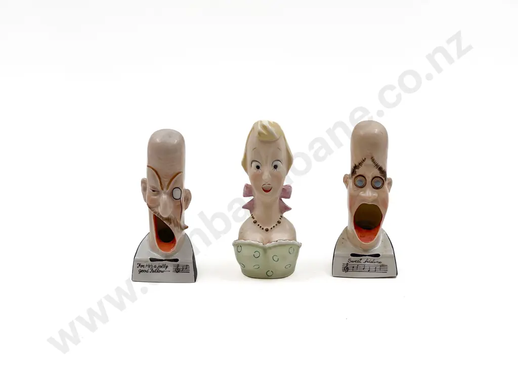 Three Early C20th German Novelty Caricature Cigarette Stands Image 1++
