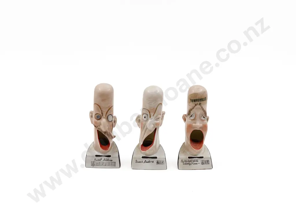 Three Early C20th German Novelty Caricature Cigarette Stands Image 1++