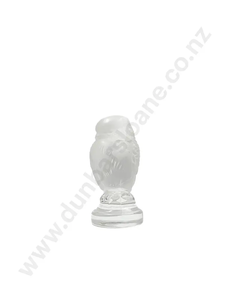 Lalique Frosted Small Bird Ornament Image 1++