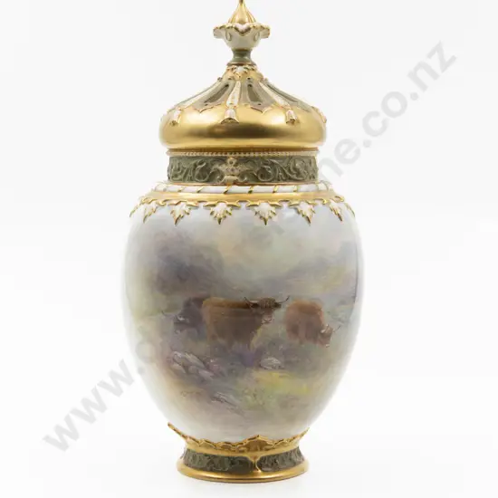 Royal Worcester Vase and Cover