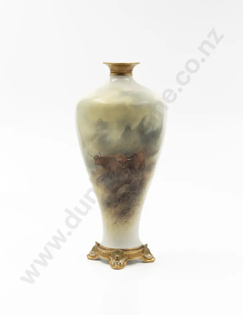 Royal Worcester Inverted Baluster Vase Image 1++
