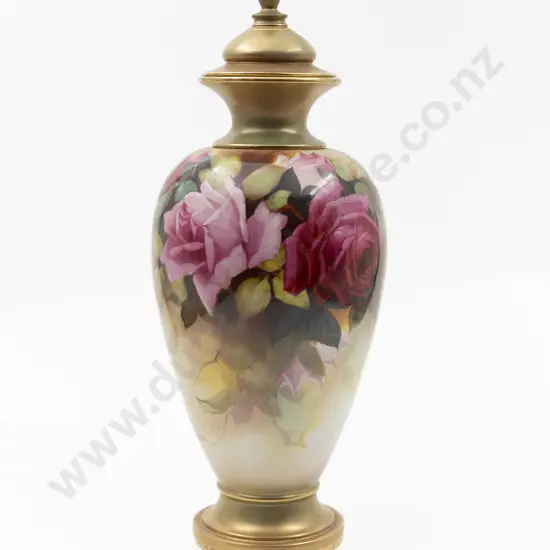 Royal Worcester Ovoid Vase and Cover