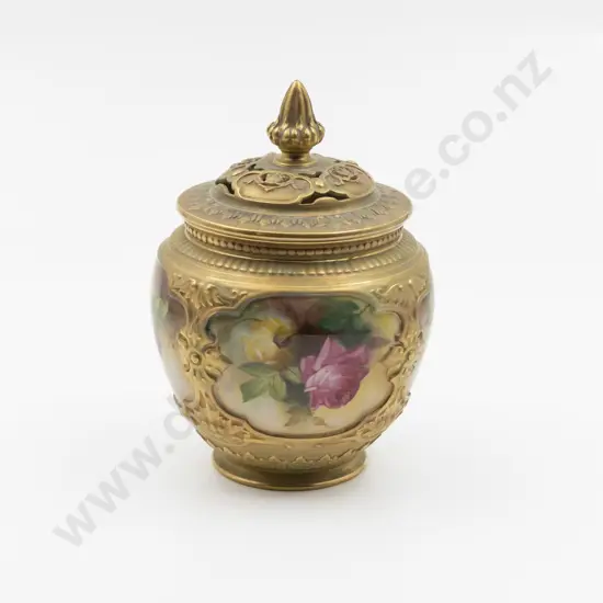 Royal Worcester Potpourri Vase and Cover
