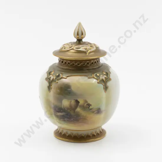 Royal Worcester Potpourri Vase and Cover