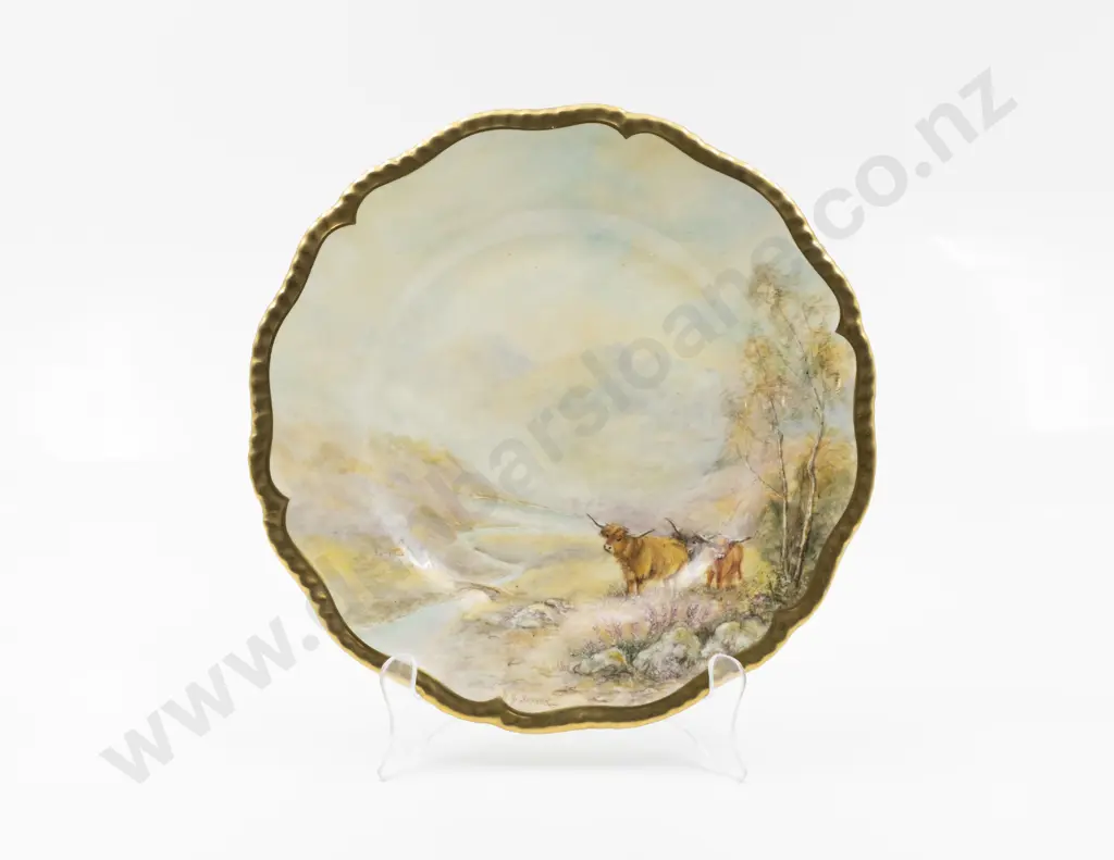 Royal Worcester Cabinet Plate Image 1++