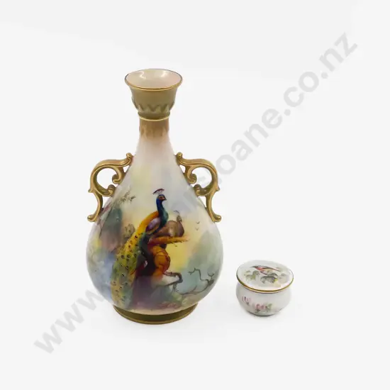 Royal Worcester Ovoid Tapered Specimen Vase
