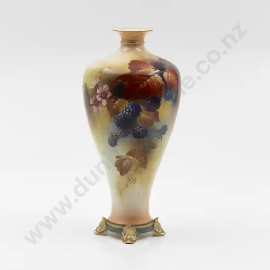 Royal Worcester Hadley Inverted Baluster Vase