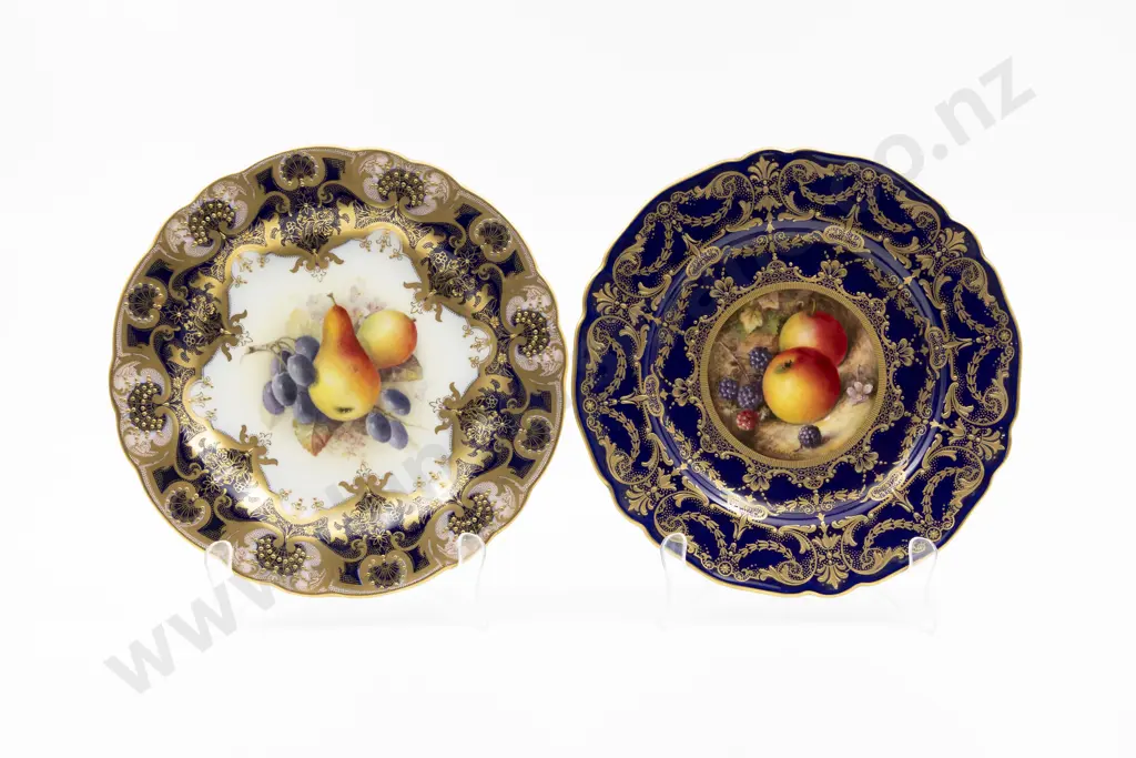 Two Royal Worcester Cabinet Plates Image 1++