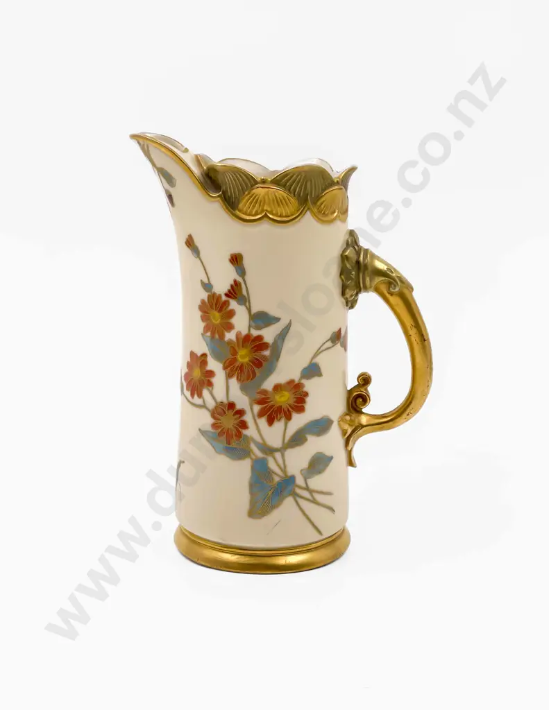 Royal Worcester Cylindrical Ice Jug Image 1++