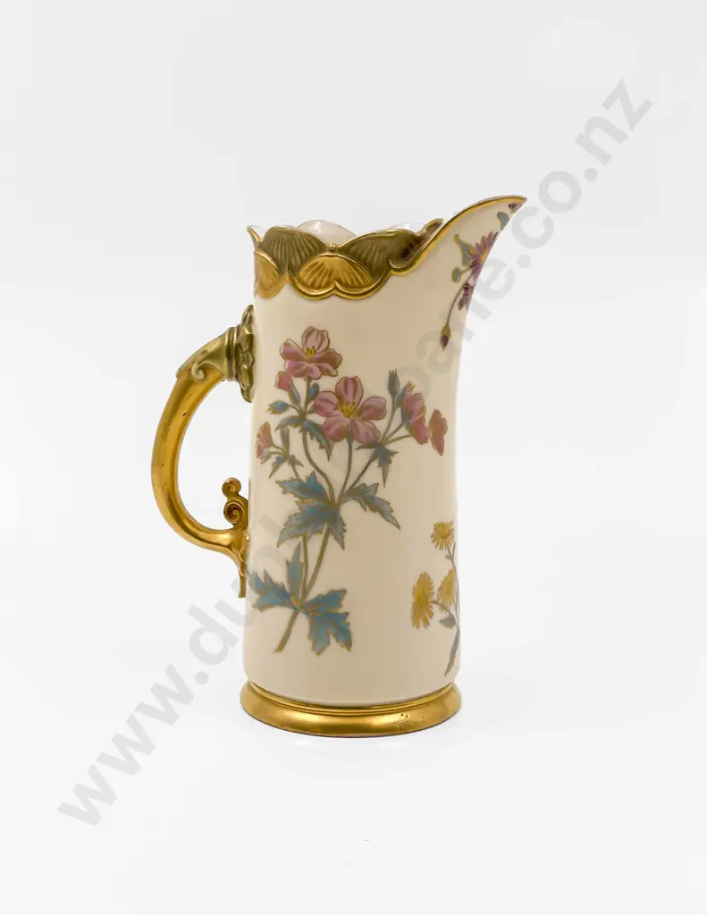 Royal Worcester Cylindrical Ice Jug Image 1++