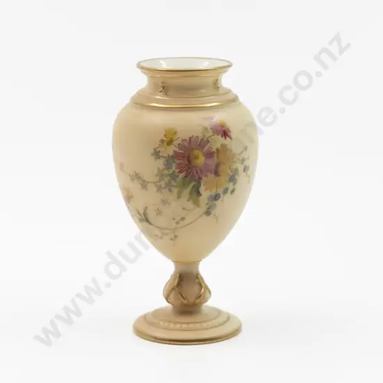Royal Worcester Violet Globe and Urn Vase
