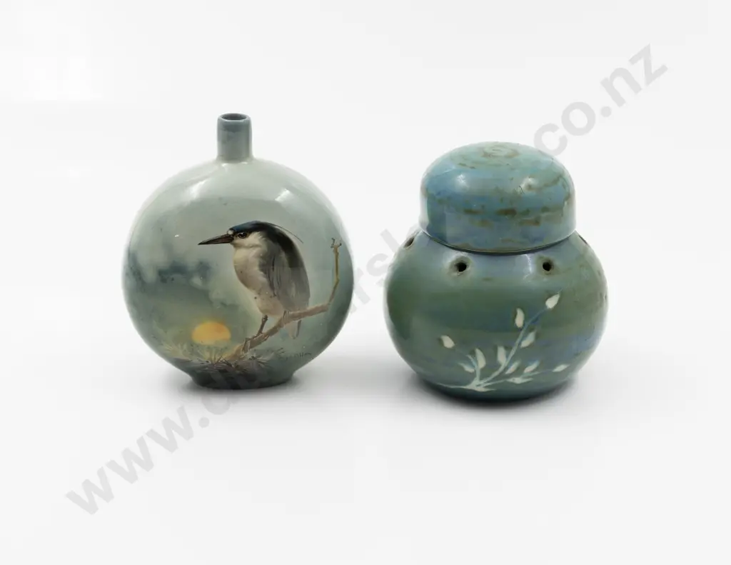 Royal Doulton Titanian Night Heron Vase By H Allen Image 1++