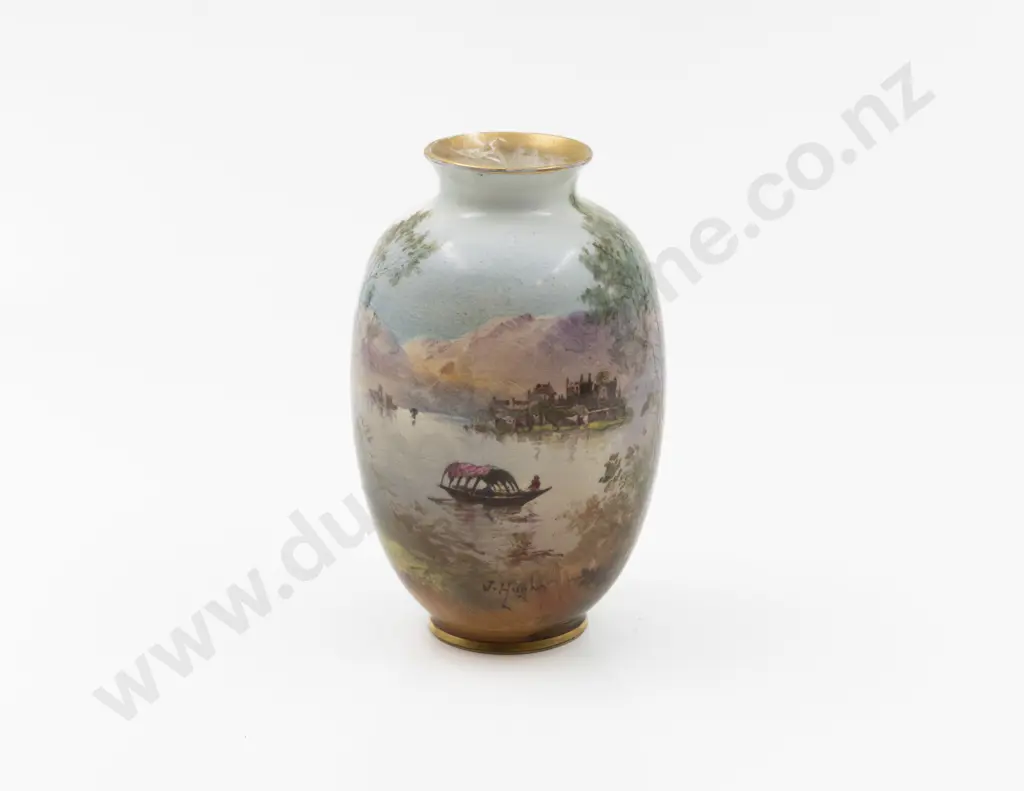 Royal Doulton Hand Painted "Lago Maggiore" Vase Image 1++